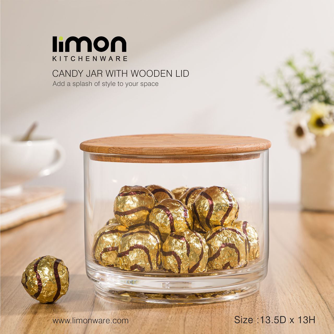 شکلات خوری ۱ طبقه اکرولیک درب چوبی (لیمون) ۲۱۷۸