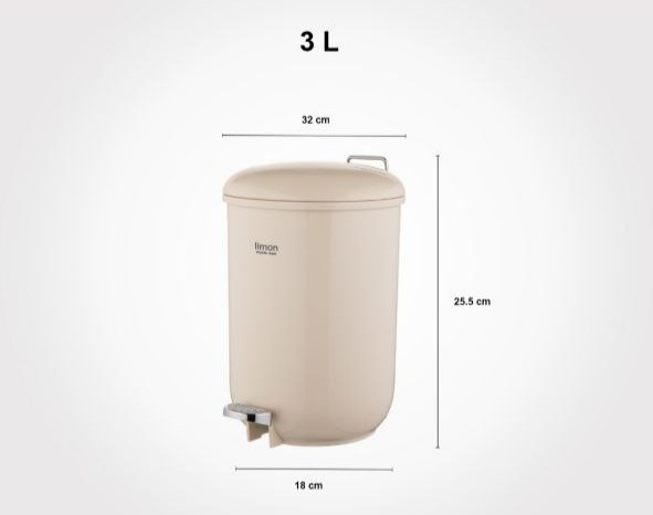 سطل گرد ۳ لیتری (لیمون) ۱۸۶۴