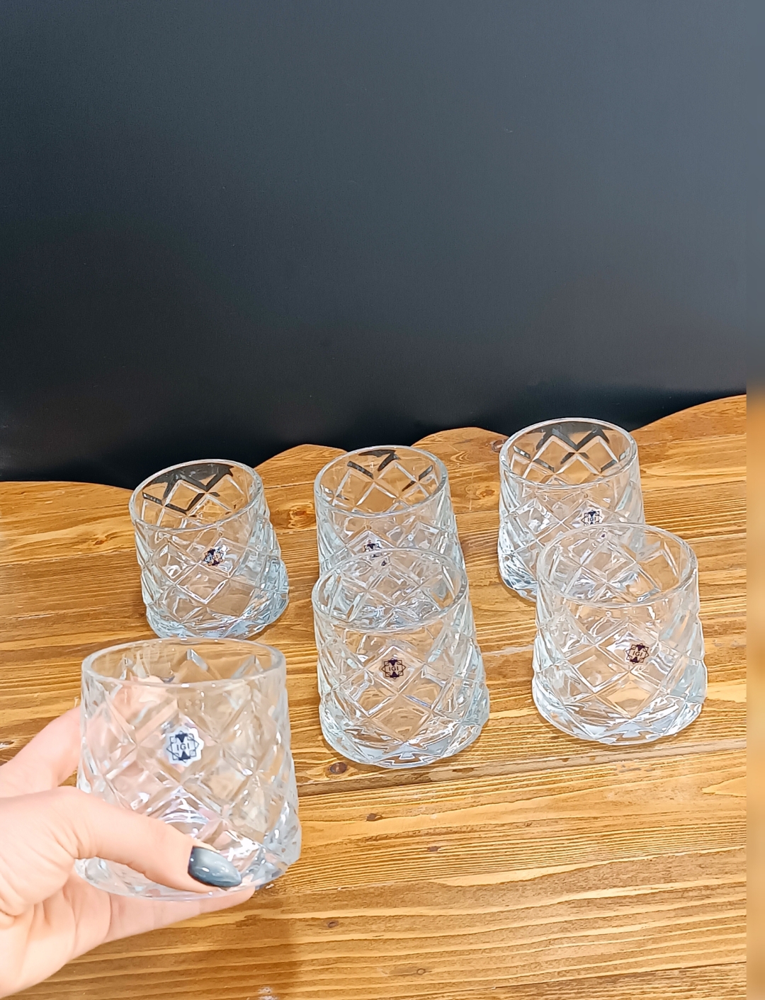 لیوان شیشه ای ۶ عددی مدل کوین (چرخشی) اصفهان