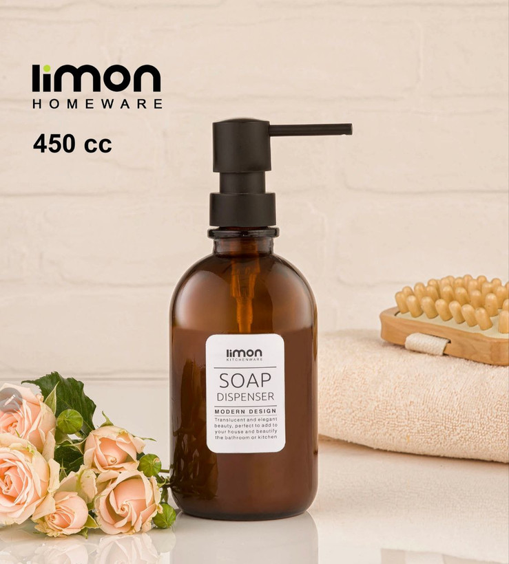 جا مایعی گرد شیشه ای 450cc(لیمون) ۲۱۱۲