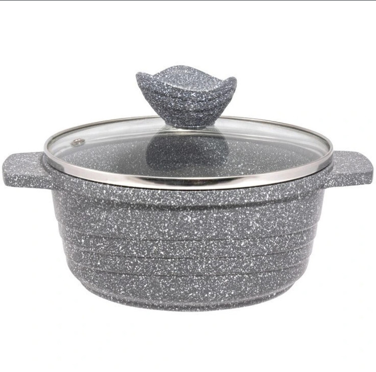 قابلمه گرانیت سایز ۱۶ دربدار مدل هپی اسنو(پیلو)